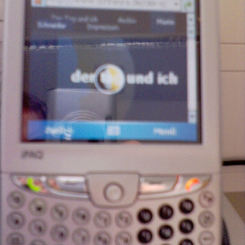 Der Tag und ich auf dem iPaq