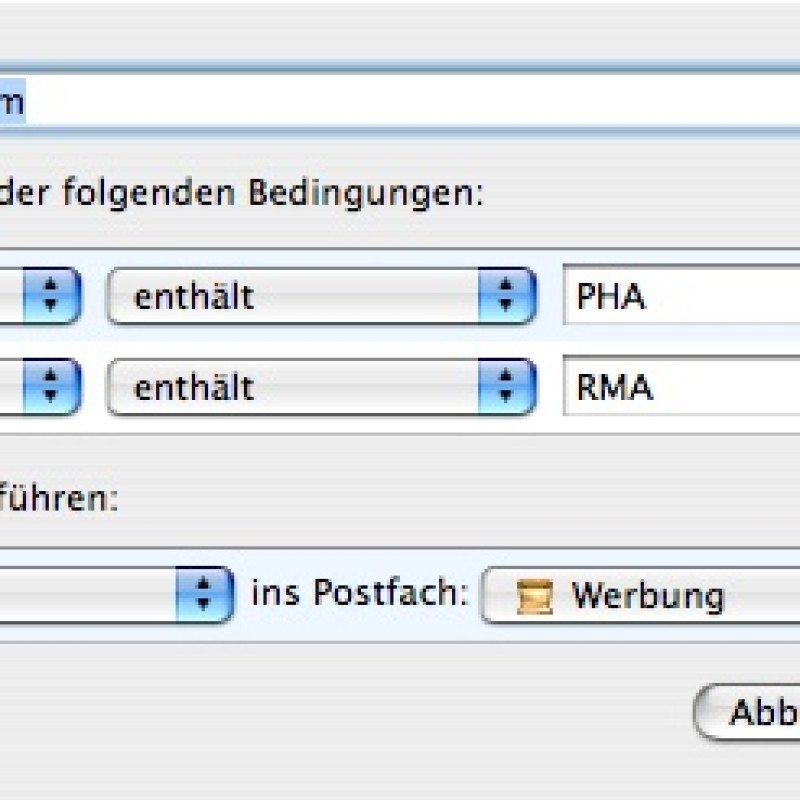 Spam-Regel
