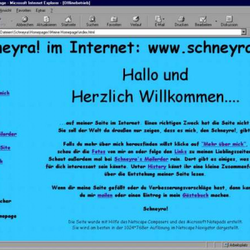 Meine erste Homepage