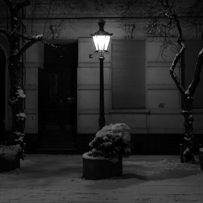 Lampe im Dunkeln