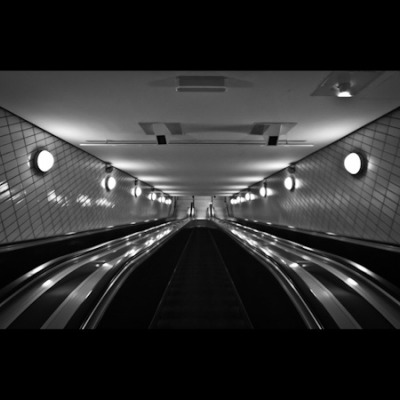 Hamburg: Rolltreppe zur Ubahn am Hauptbahnhof