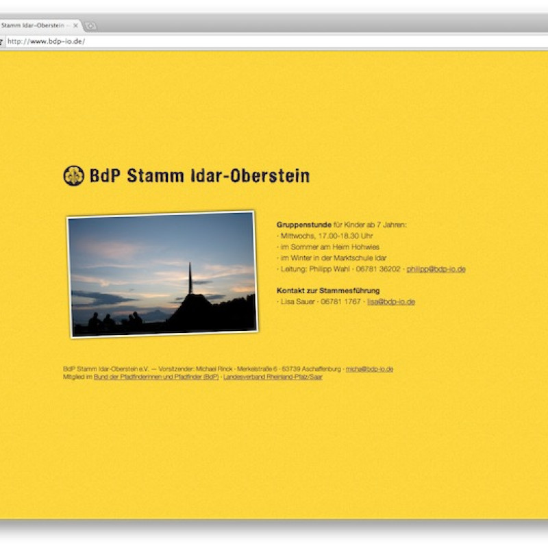Die Idar-Obersteiner Pfadfinder im Internet