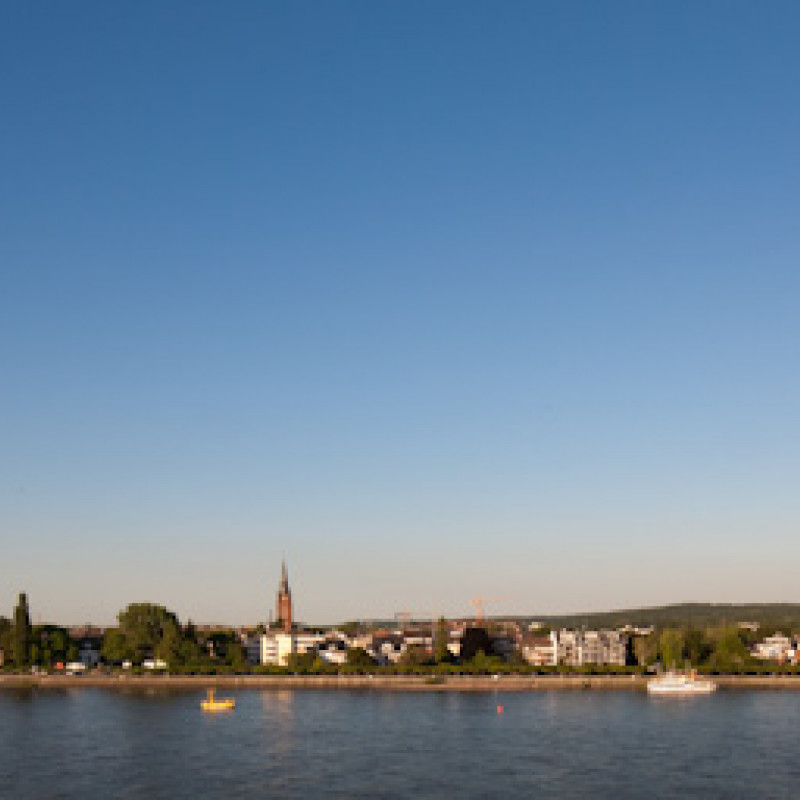 Bonn: Blick nach Beuel vom alten Zoll