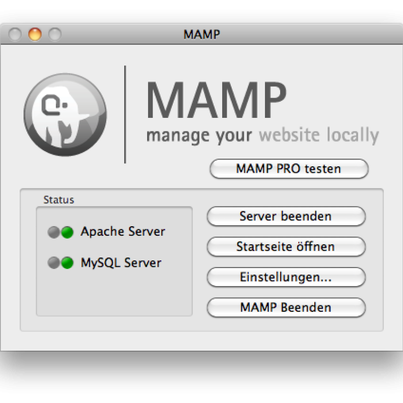 MAMP-Screenshot