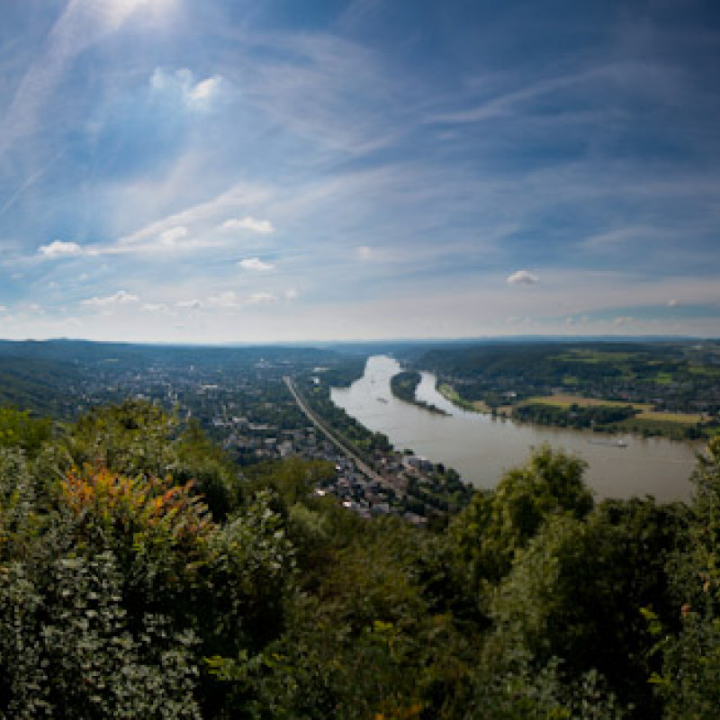 Panorama über Bad Honnef und den Rhein