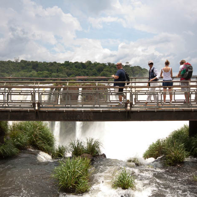 Besucherbrücke am Teufelsschlund