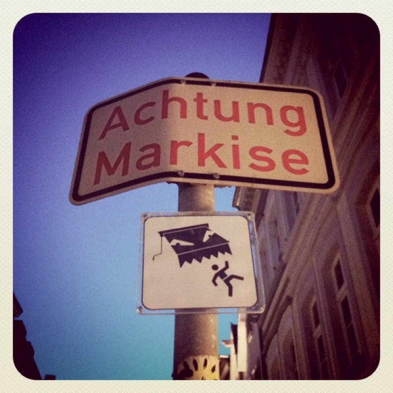 Achtung Markise