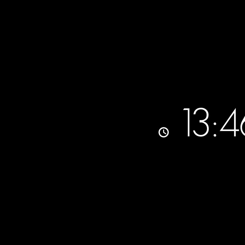 Screenshot Minimal Clock