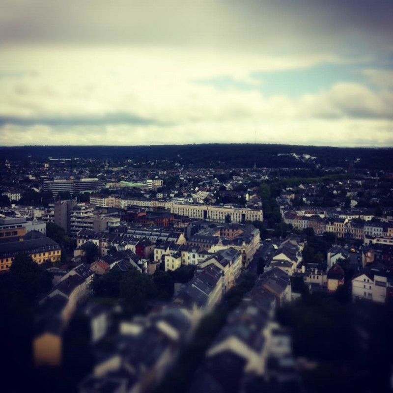Blick über Bonn vom Dach des Stadthauses