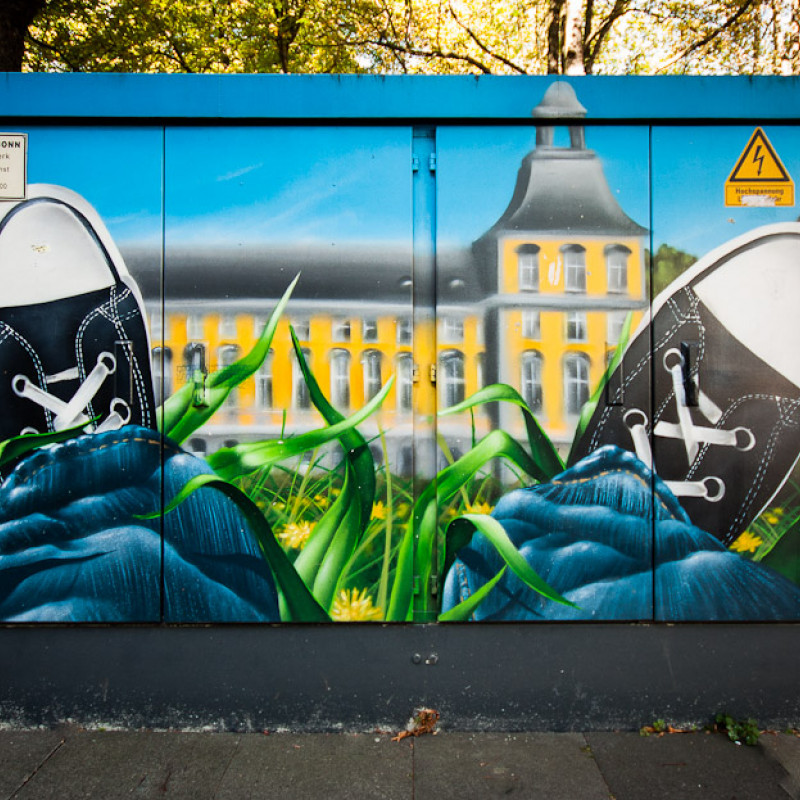Der Bonner Hofgarten als Graffiti