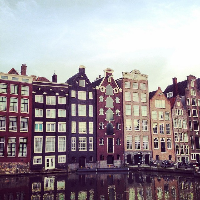 In Amsterdam ist es sehr hübsch.