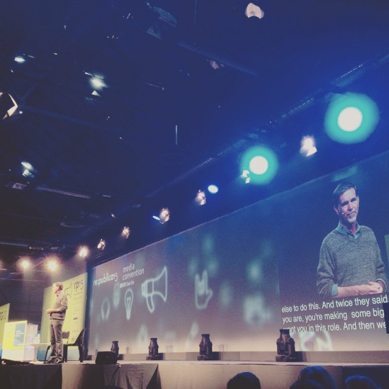 Netflix CEO Reed Hastings erzählt einen Schwank aus seiner Jugend. #rp15