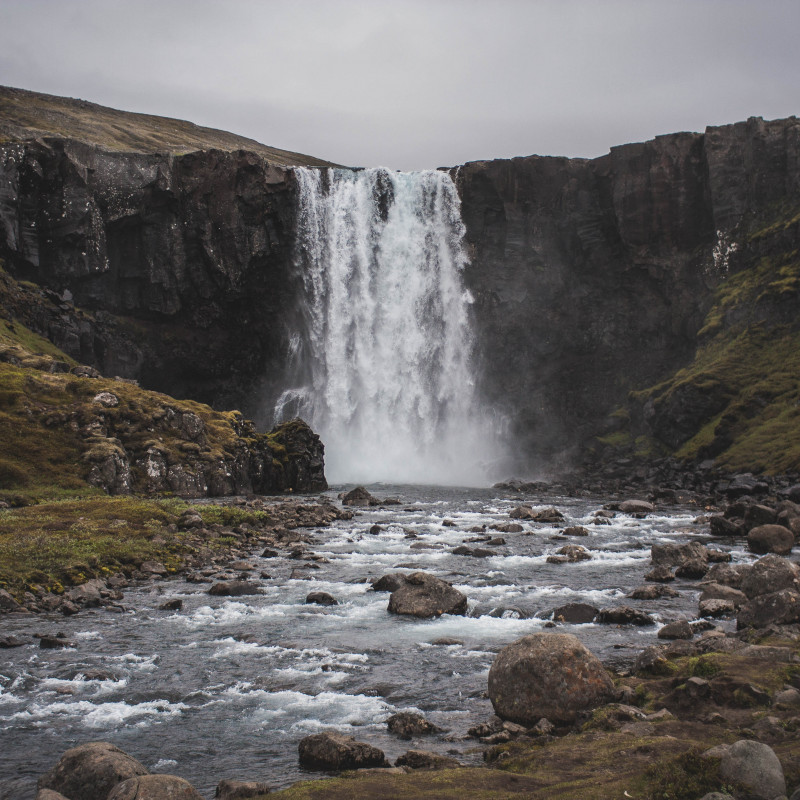 Ein Wasserfall.