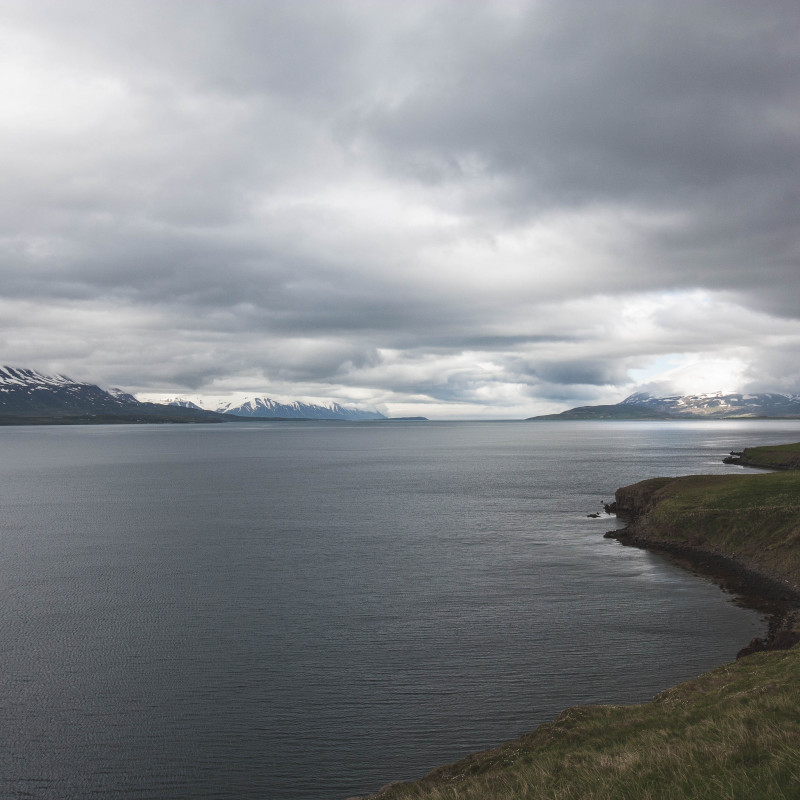 Blick über den Fjord.