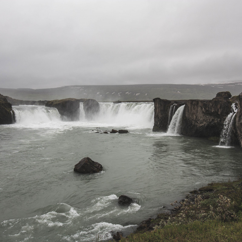 Der Wasserfall Godafoss.