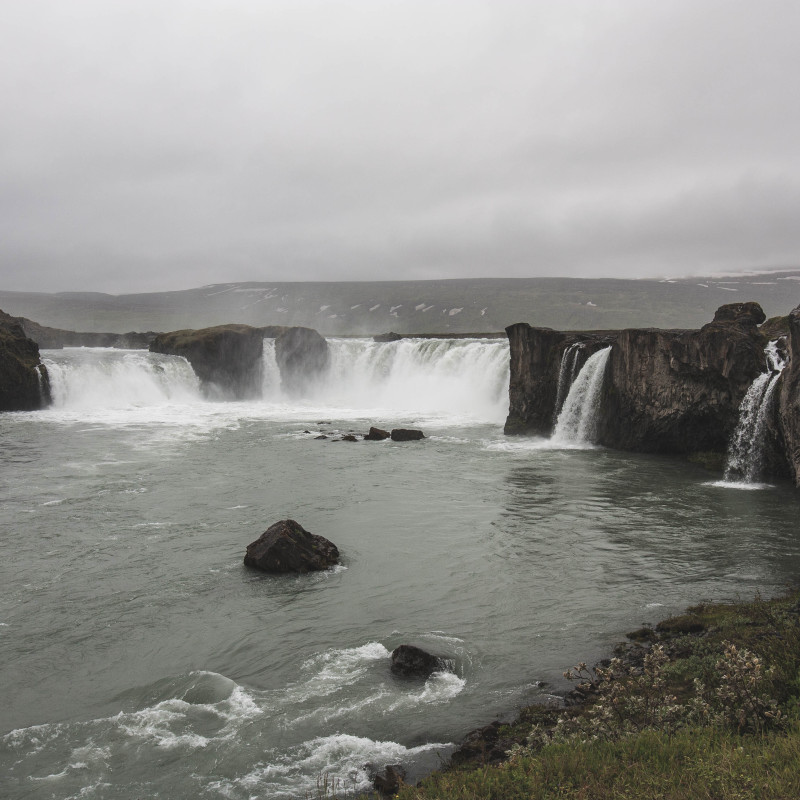 Der Wasserfall Godafoss.