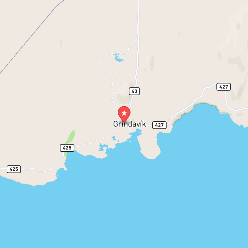 Eine Karte von Grindavík