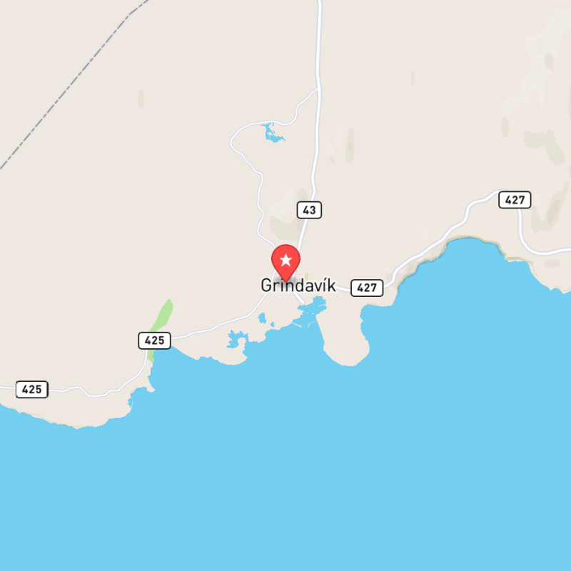 Eine Karte von Grindavík