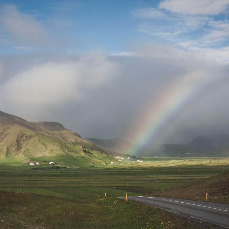 Ein Regenbogen.