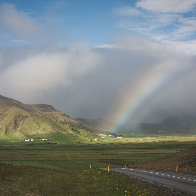 Ein Regenbogen.