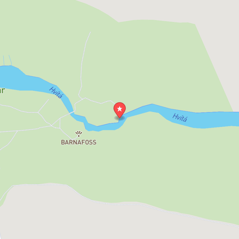 Eine Karte von Barnafoss
