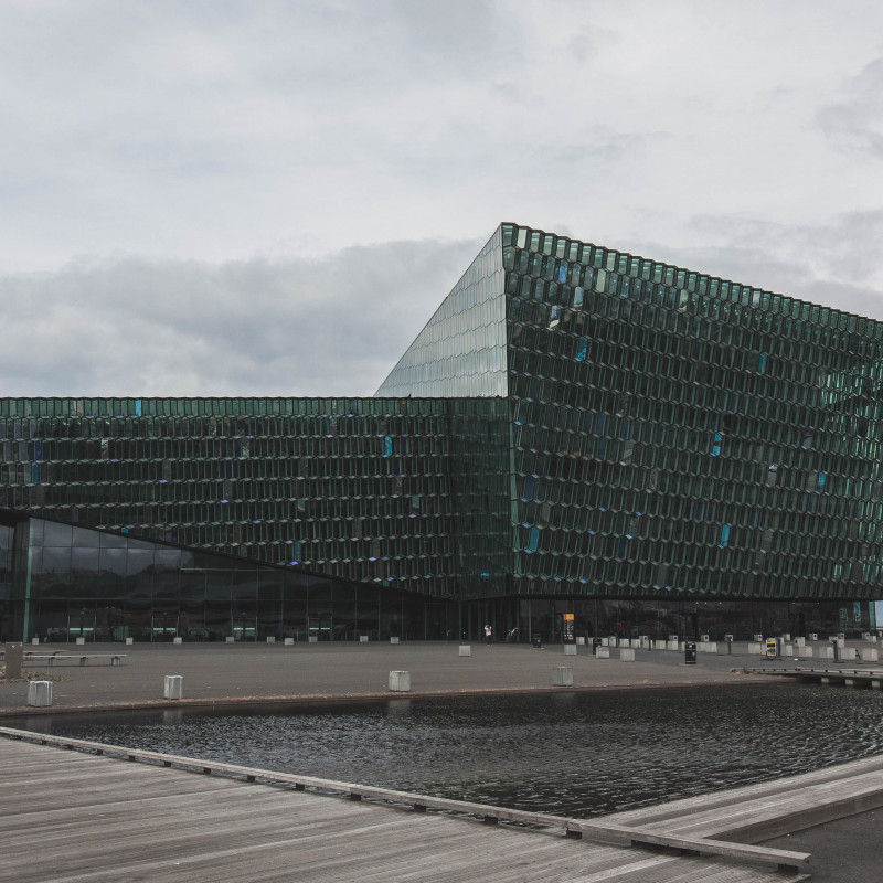 Das gläserne Konzerthaus Harpa.