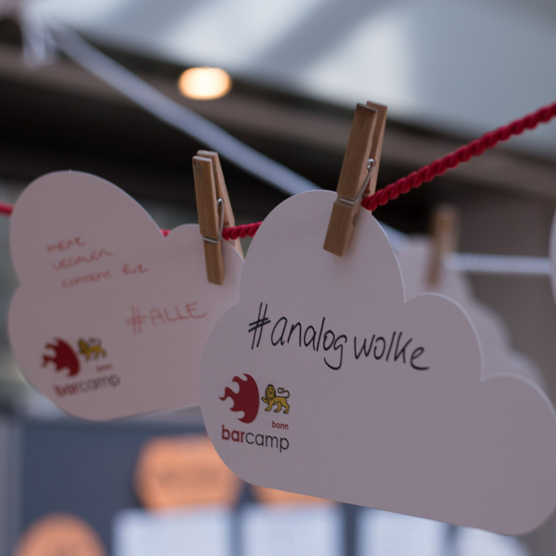 Hashtag analogwolke