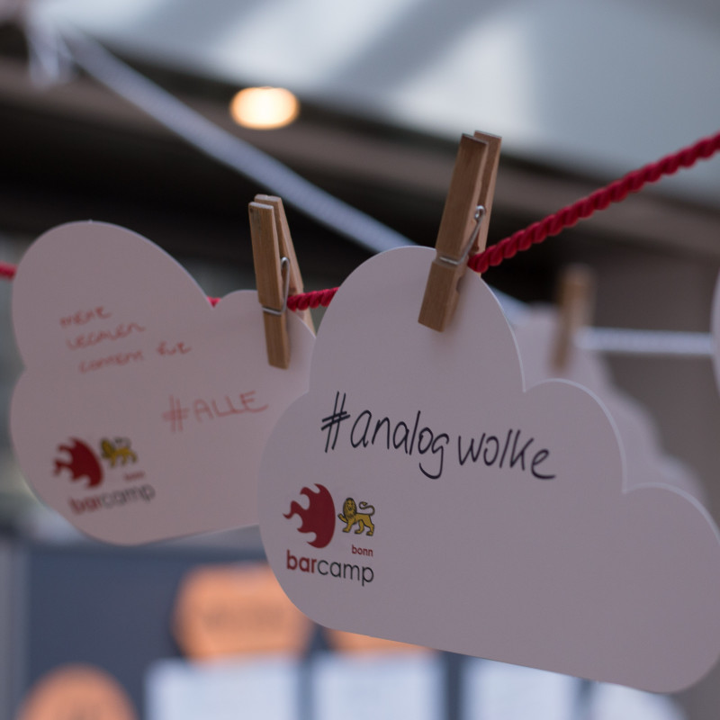 Hashtag analogwolke