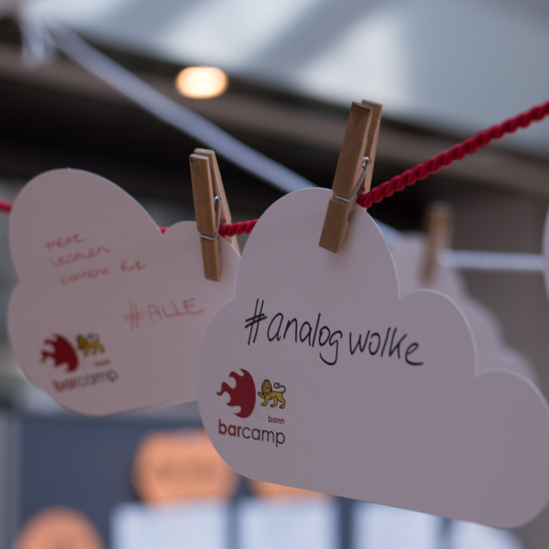 Hashtag analogwolke