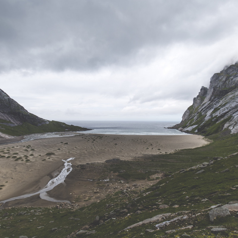 Blick auf den Strand.