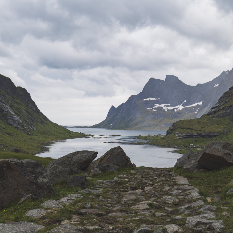 Blick auf den Fjord.