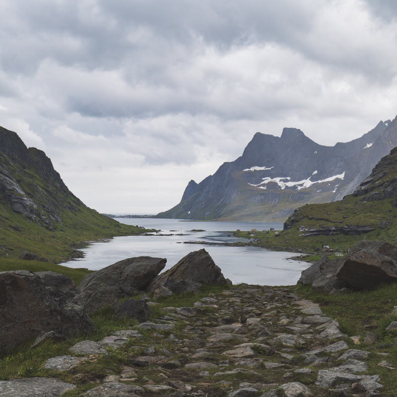 Blick auf den Fjord.