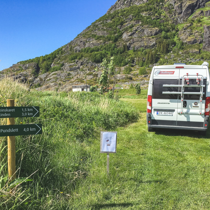 Lofoten Parkplatz
