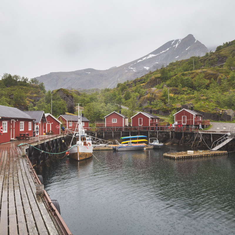 Nusfjord-Hafen.