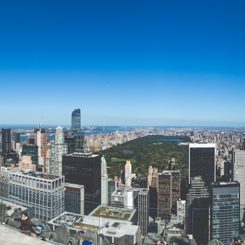 Central Park vom Rockefeller Center aus