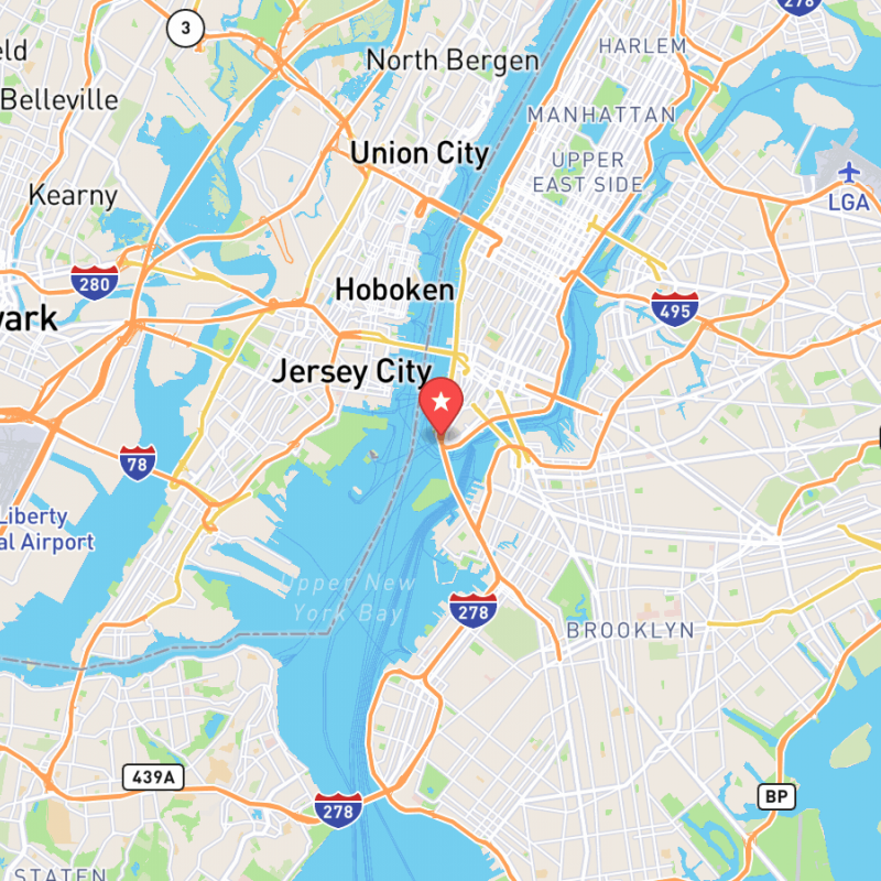 Eine Karte von Battery Park