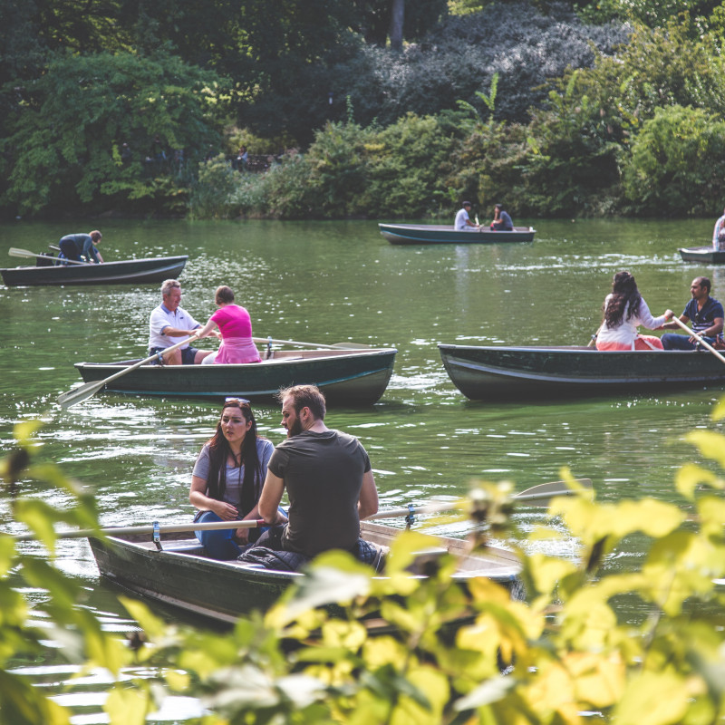 Boot fahren im Central Park