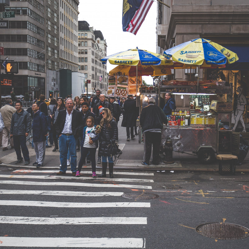 Straßenszene in New York