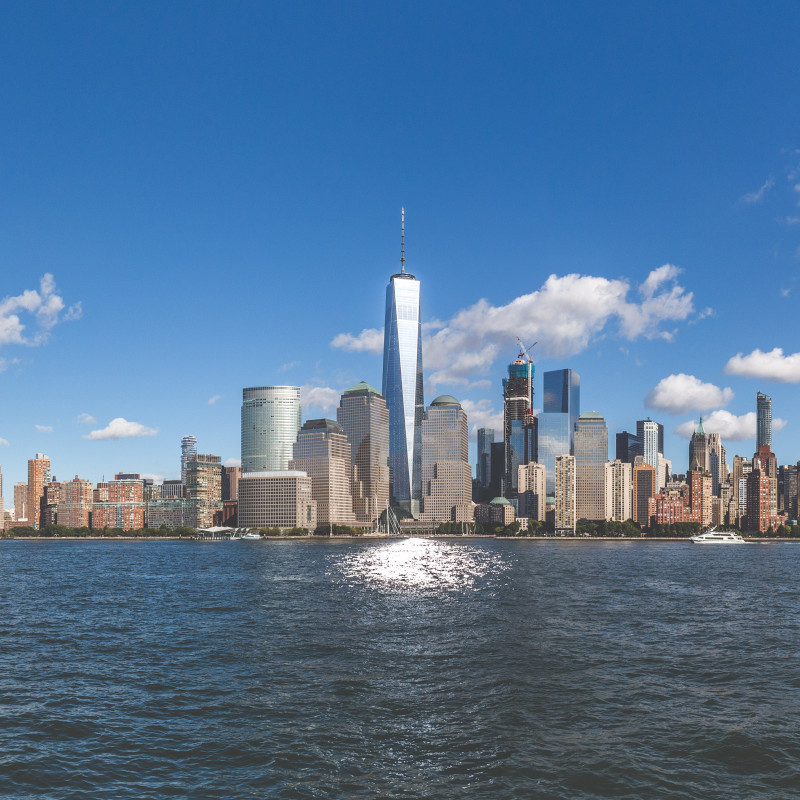 Manhattan vom Wasser aus