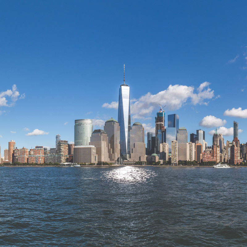 Manhattan vom Wasser aus