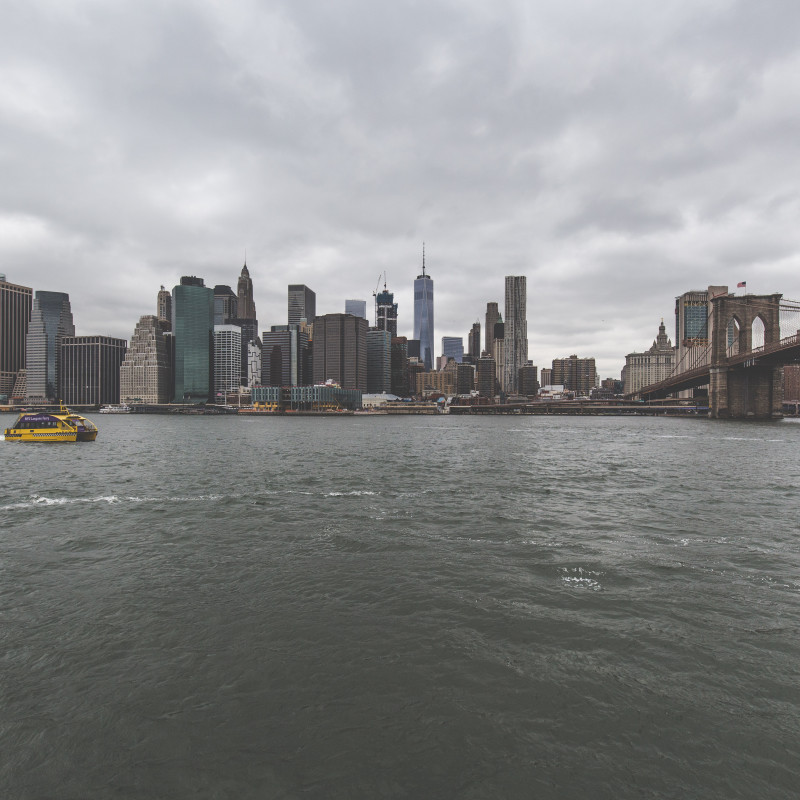 Manhattan und Brooklyn Bridge