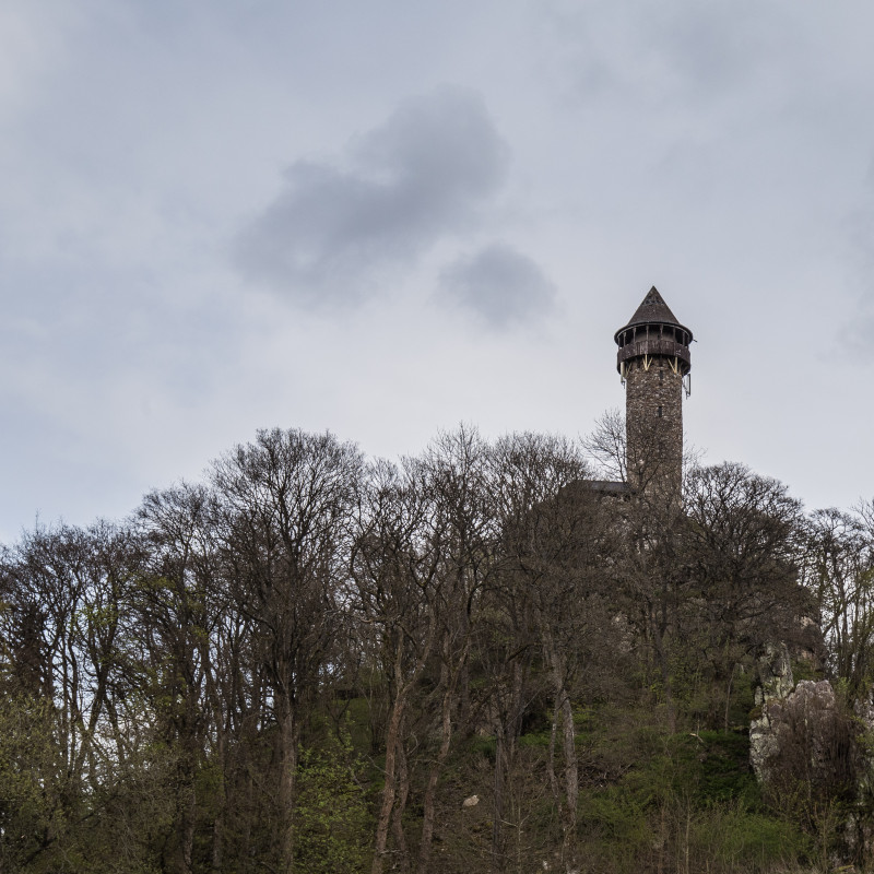 Der Burgturm auf der Wildenburg