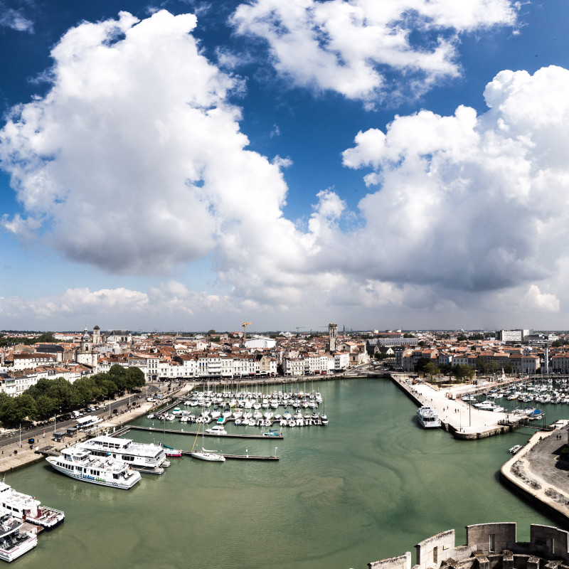 Panorama Hafen Innenstadt La Rochelle