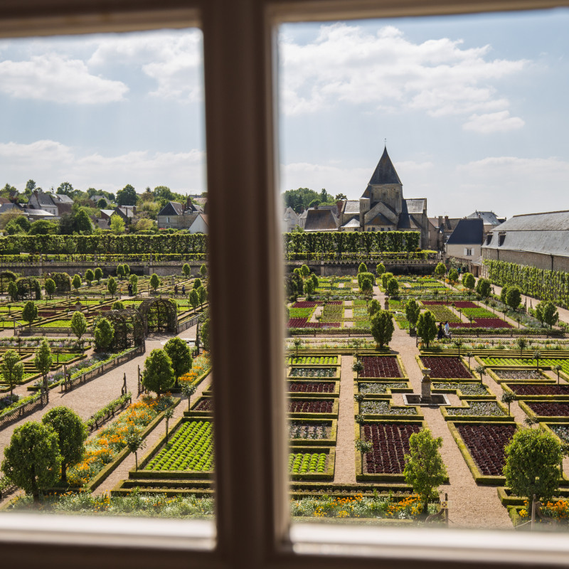 Gartenblick Schloss Villandry