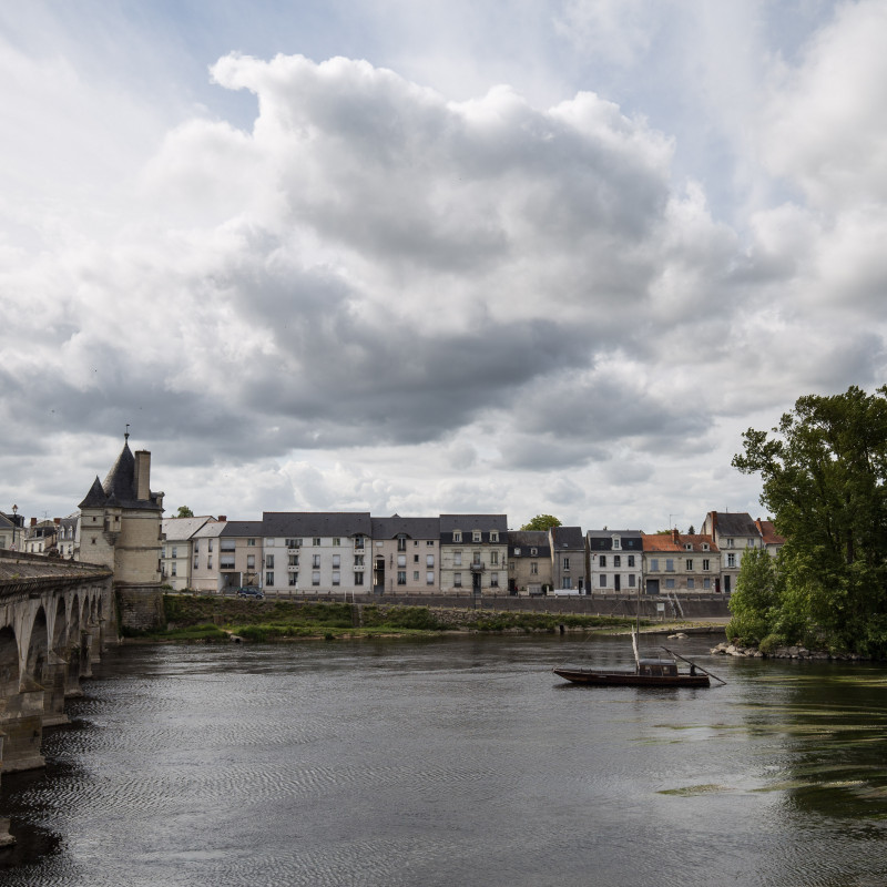 Fluss Brücke Châtellerault