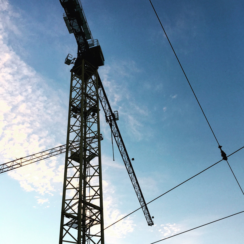 Kräne im Himmel