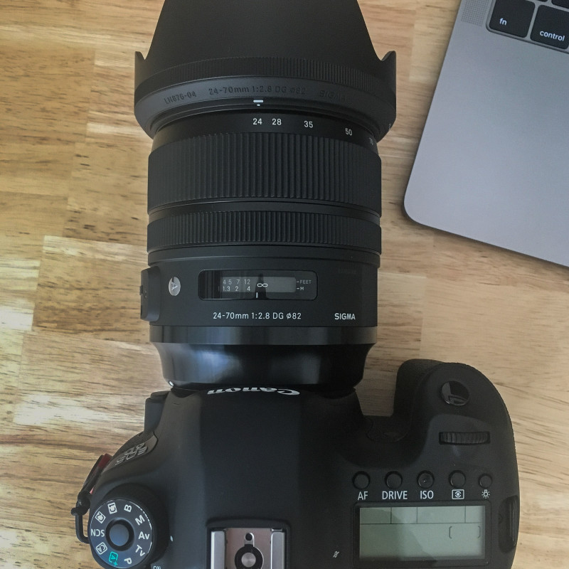 Das Sigma 24-70/2.8 DG OS HSM Art an einer Canon EOS 6D