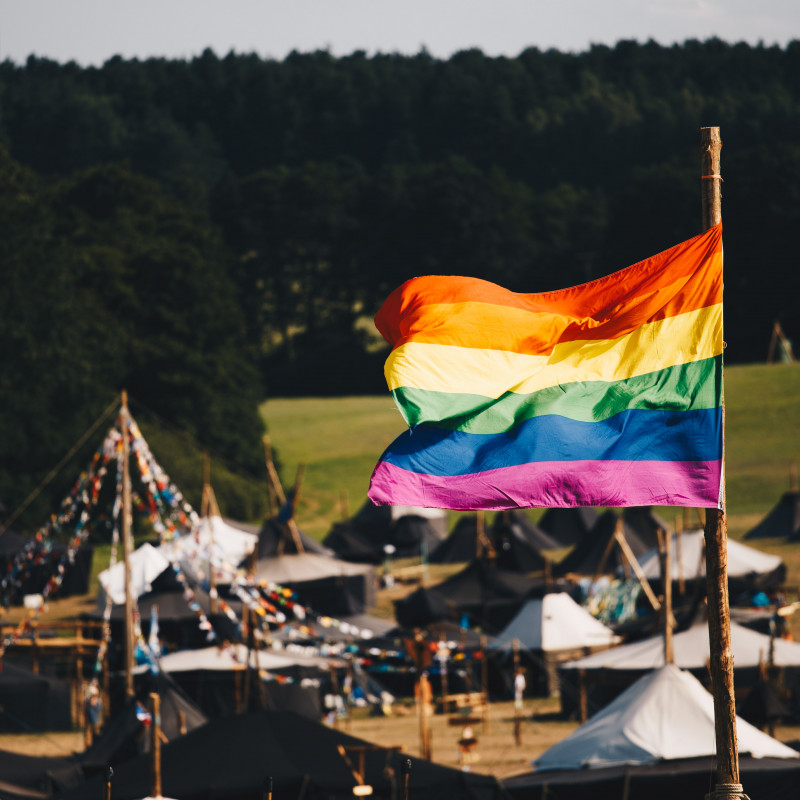 Regenbogenfahne - BdP Bundeslager Estonteco 2017