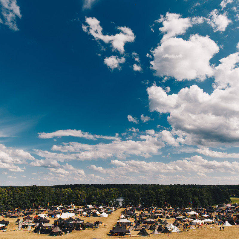 Blick über das Lager - BdP Bundeslager Estonteco 2017