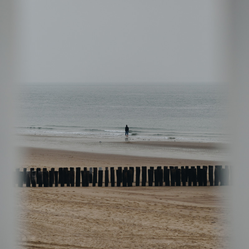 Mensch am Strand